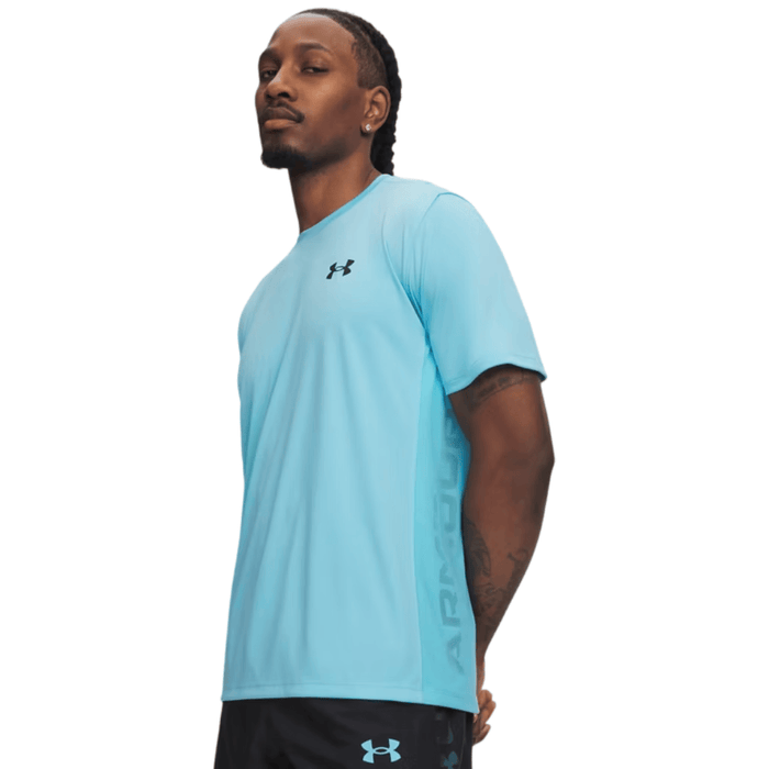 Under Armour Men's 2 Piece Co Ord Set Fresco Blue/Black T-Shirt & Shorts