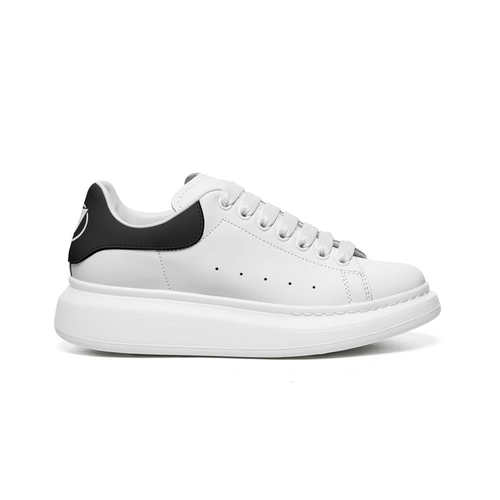 Unisex Non Slip Faux Leather Sneakers – Lace Up Comfort