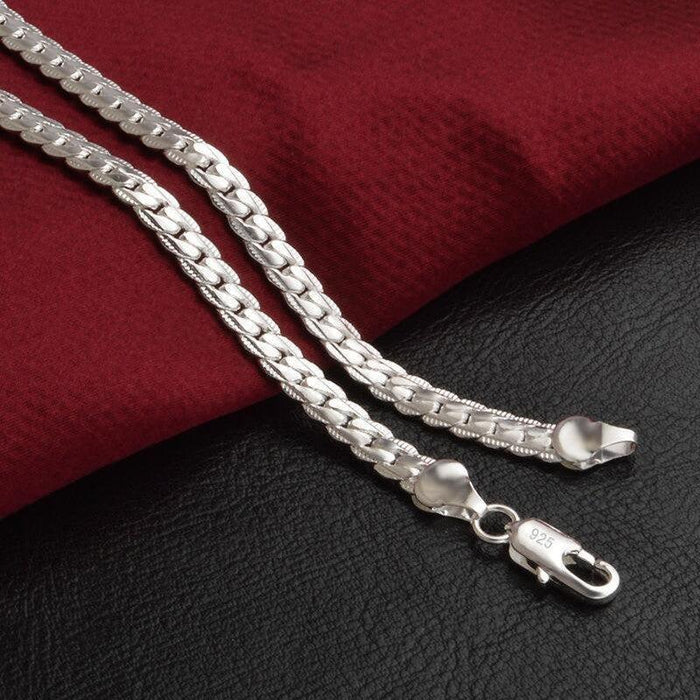 Unisex Silver Plated  Necklaces - Natna Shop
