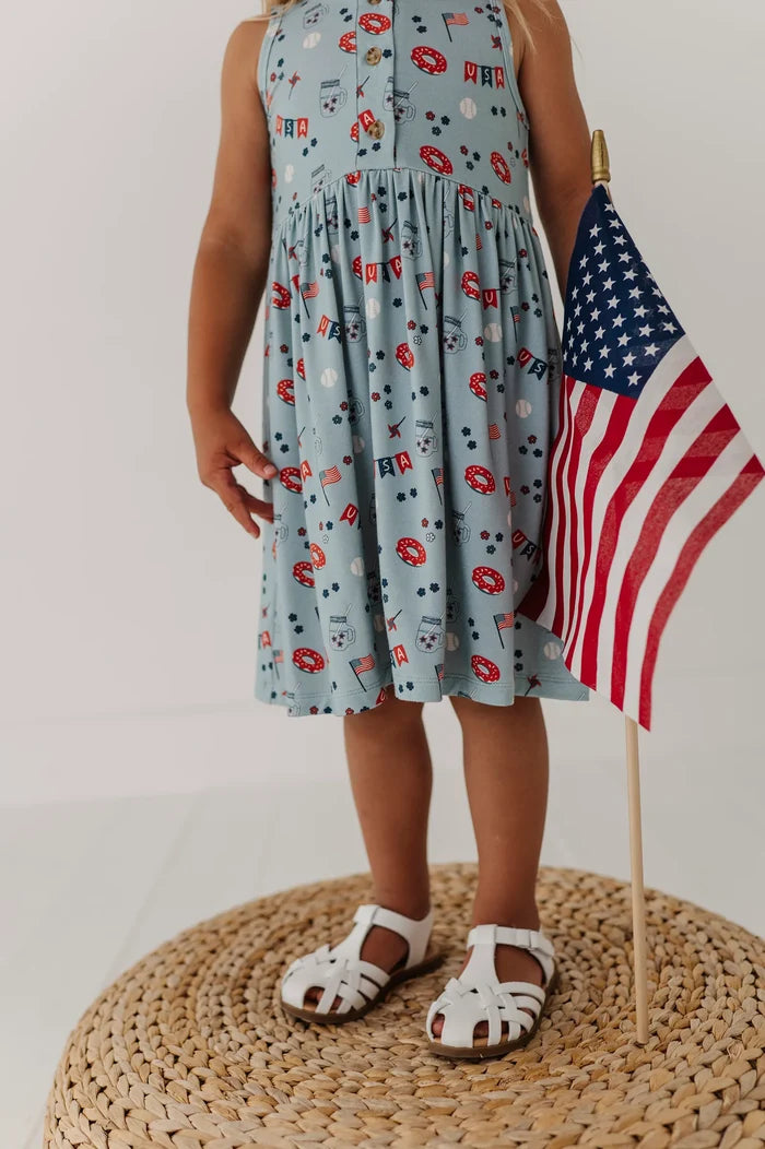 USA Henley Tank Dress