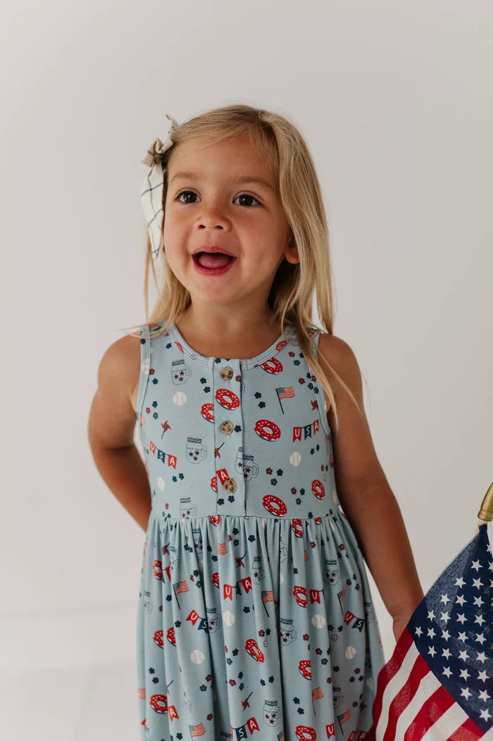 USA Henley Tank Dress