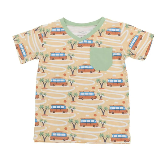 V-Neck Tee - Surf Van