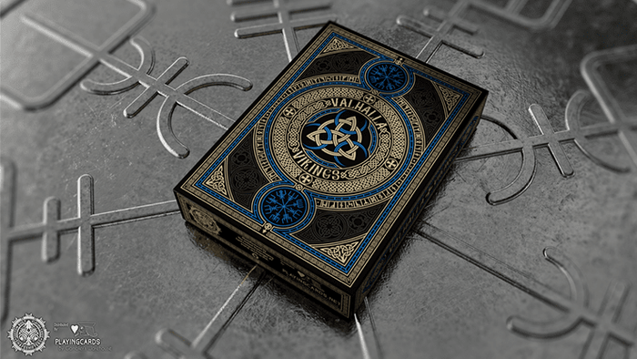 PlayingCardDecks.com-Valhalla Viking Sapphire Playing Cards USPCC