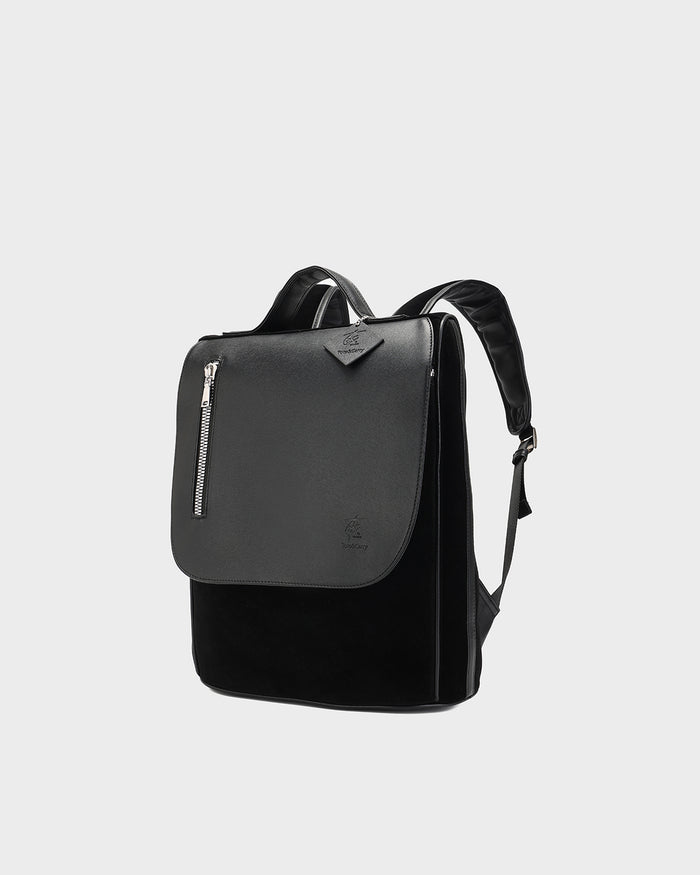 Velour Backpack in Black