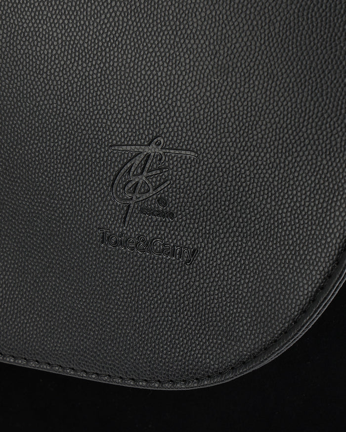 Velour Backpack in Black