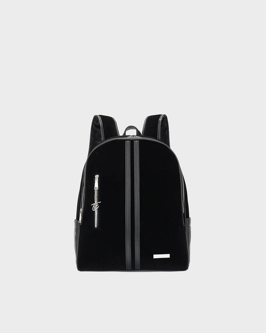 Velour Orbit Backpack in Black