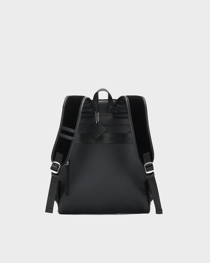 Velour Orbit Backpack in Black
