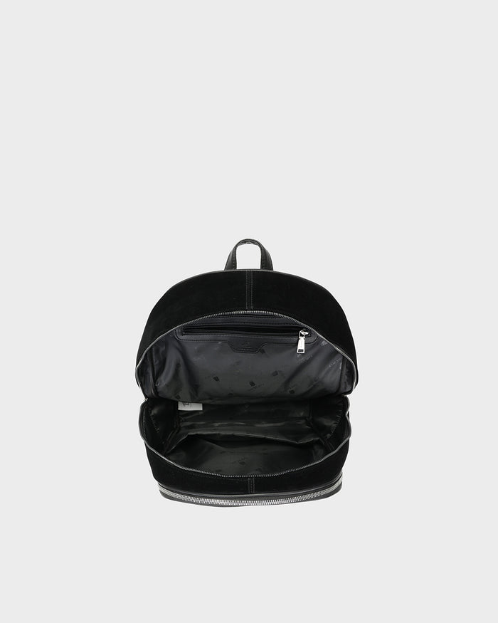 Velour Orbit Backpack in Black