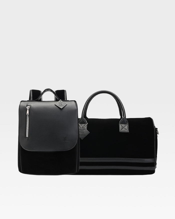 Velvet Luxe travel Set in Black