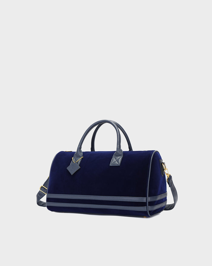 Velvet Luxe Travel Set in Navy Blue