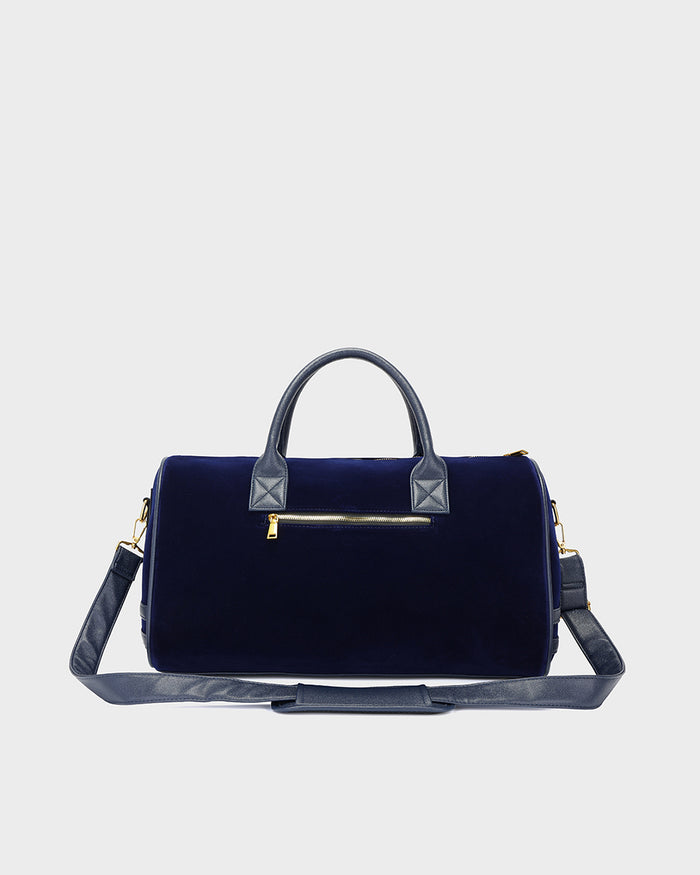 Velvet Luxe Travel Set in Navy Blue