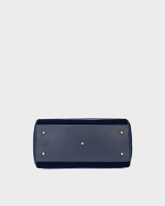 Velvet Luxe Travel Set in Navy Blue