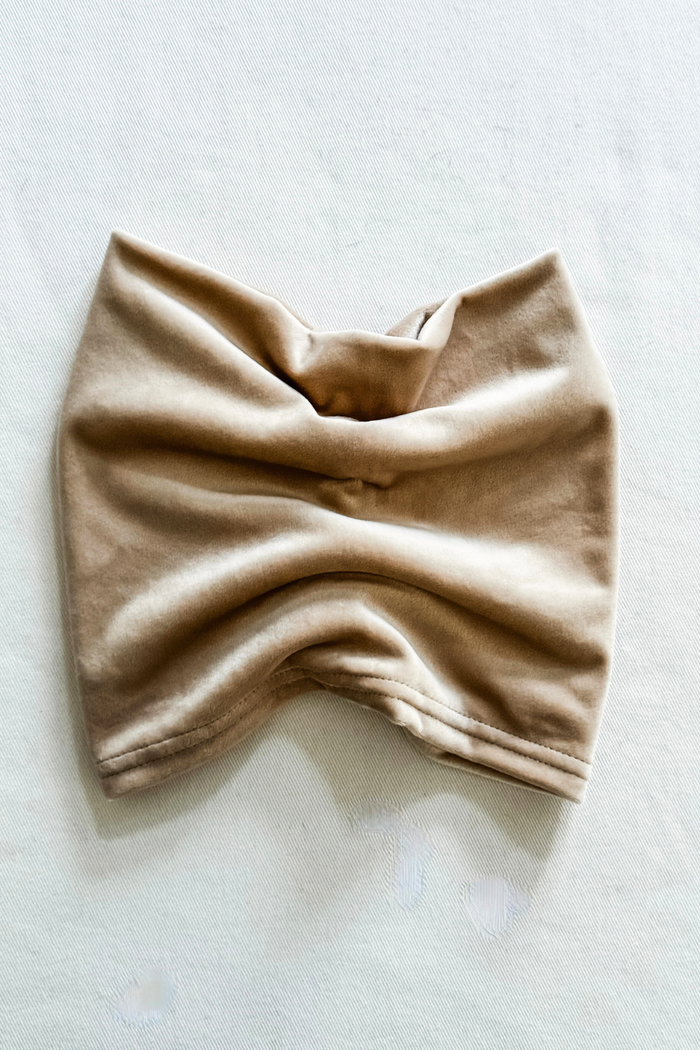 Champagne Velvet Neck Warmers from Diane Kroe