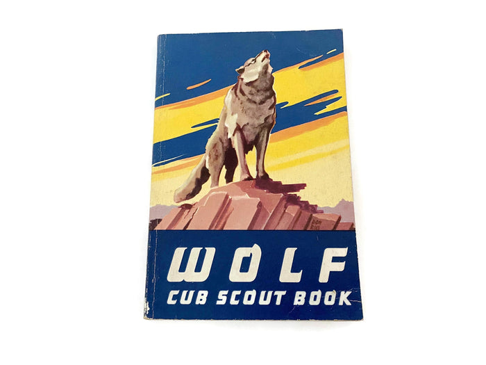 Vintage 1954 Wolf Cub Scout Book at Duckwells