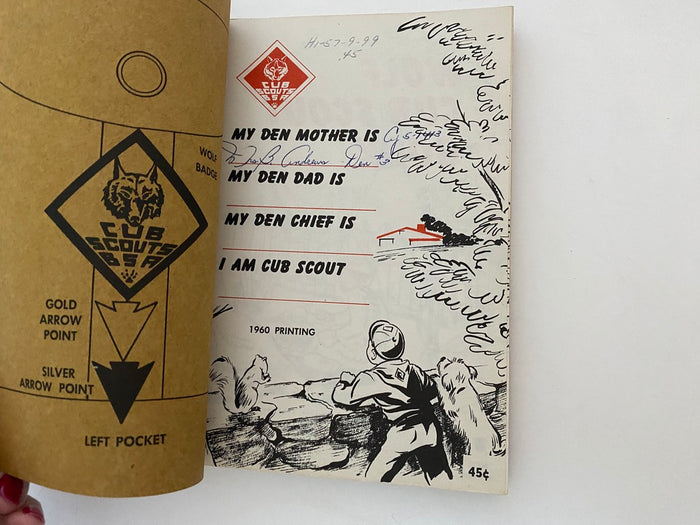 Vintage 1954 Wolf Cub Scout Book at Duckwells