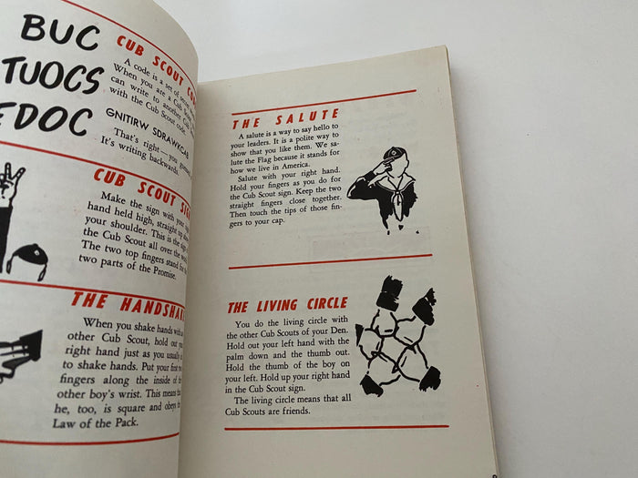Vintage 1954 Wolf Cub Scout Book at Duckwells
