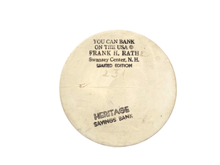 Vintage Bicentennial Jug, Bank Advertising at Duckwells
