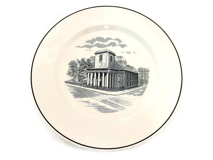 Vintage Boston Kings Chapel Plate by Spode at Duckwells