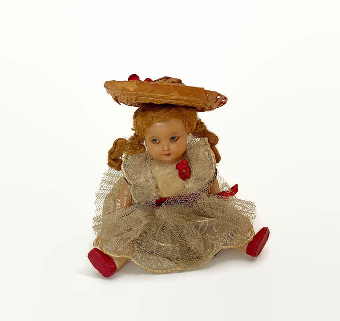 Vintage Celluloid Country Miss Doll at Duckwells