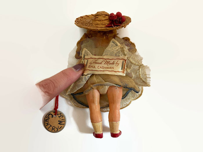 Vintage Celluloid Country Miss Doll at Duckwells