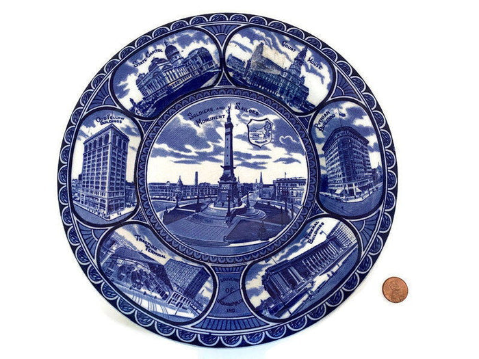 Vintage Indianapolis Souvenir Plate at Duckwells