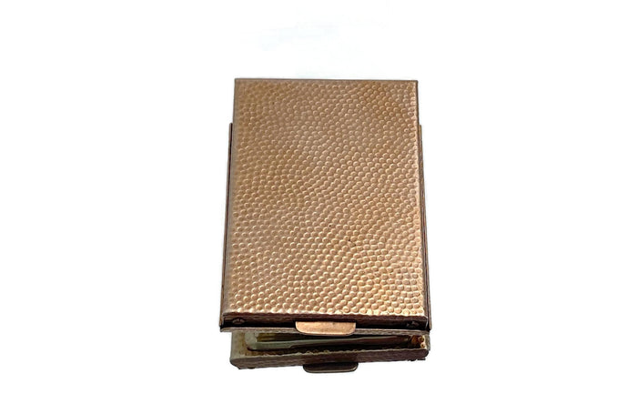 Vintage Mini Address Book, Goldtone Metal Flip Phone Book at Duckwells