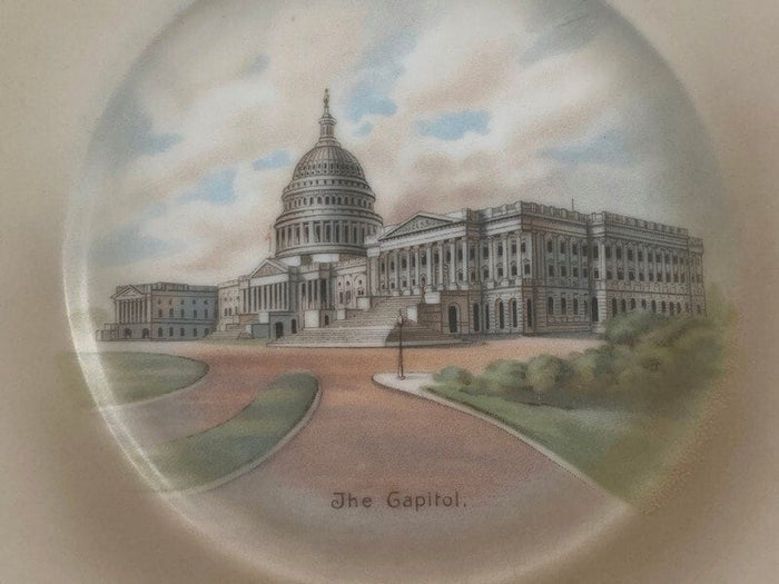 Vintage U.S. Capitol Souvenir Plate at Duckwells