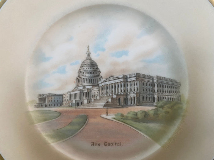Vintage U.S. Capitol Souvenir Plate at Duckwells