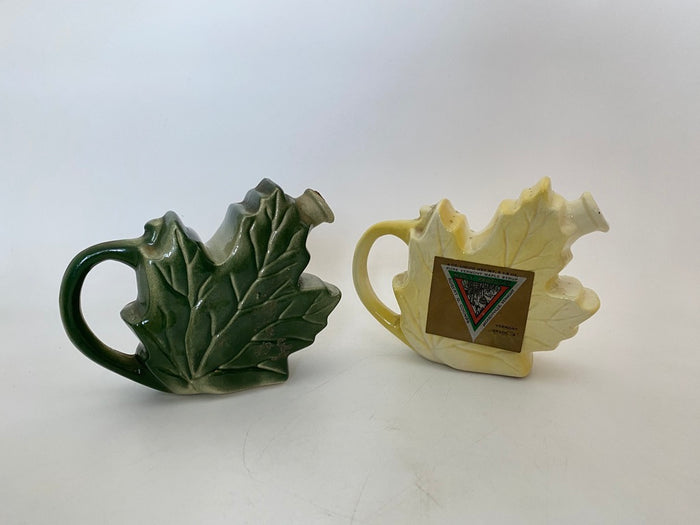 Vintage Vermont Maple Syrup Ceramic Pitchers at Duckwells