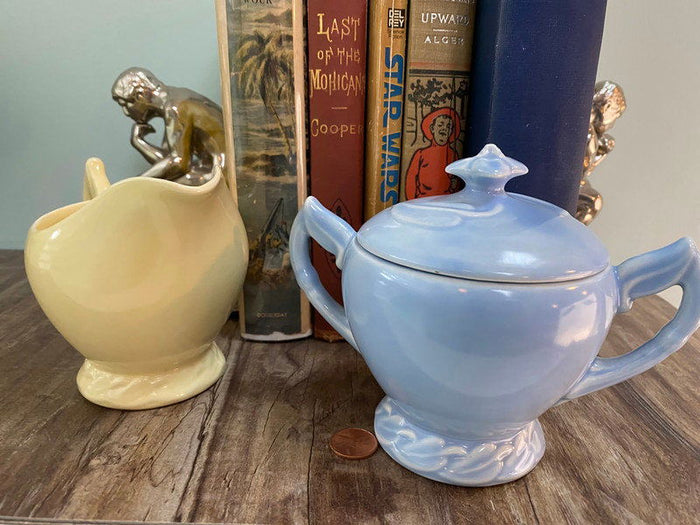 Vintage Vernon Kilns California Pottery Sugar and Creamer at Duckwells