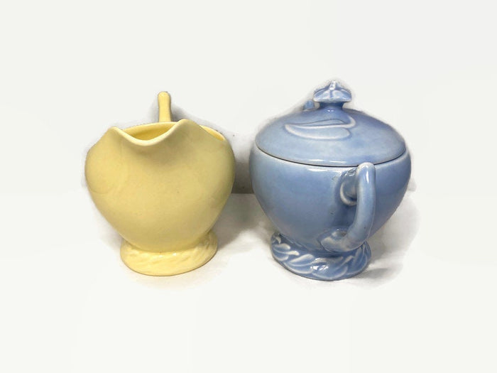 Vintage Vernon Kilns California Pottery Sugar and Creamer at Duckwells