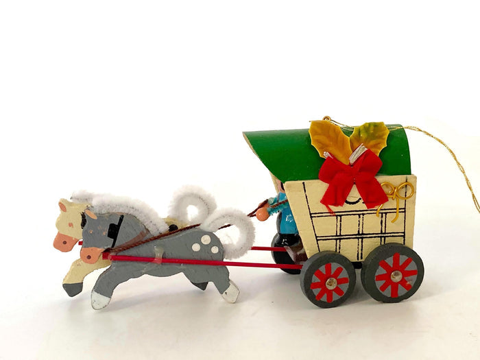 Vintage Wood Christmas Ornaments at Duckwells
