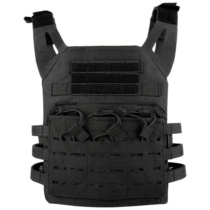 front view of viper special ops black plate carrier