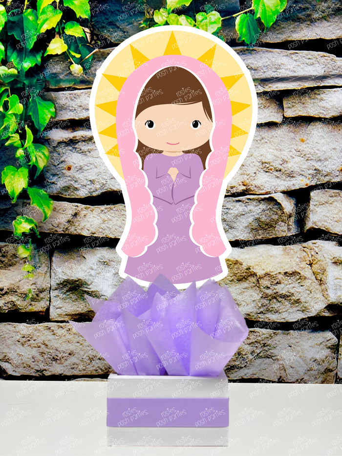 Virgen de Guadalupe Baptism | Virgencita Plus Theme Birthday Party | Virgen Table Centerpiece INDIVIDUAL