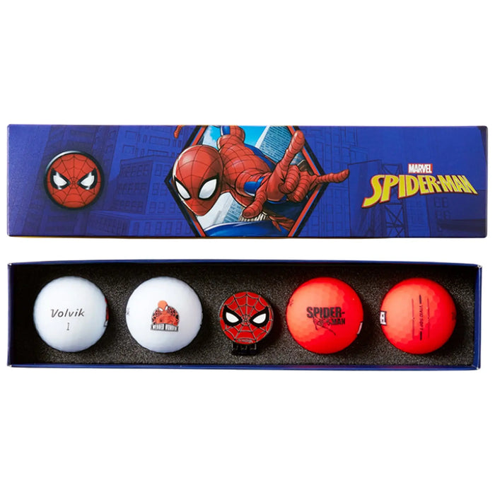 Volvik x Marvel Vivid 4 Golf Balls & Marker Packs