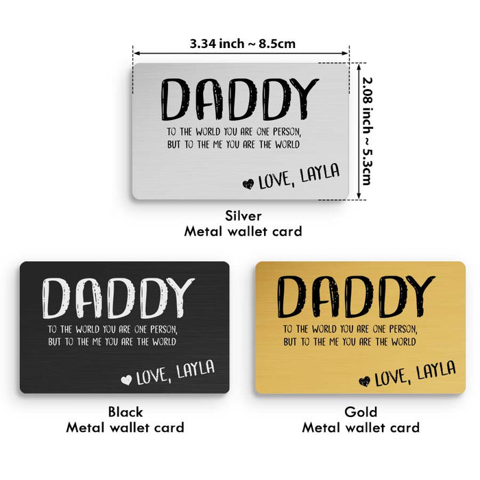 Wallet Card for Dad | 1st Father’s Day Gift