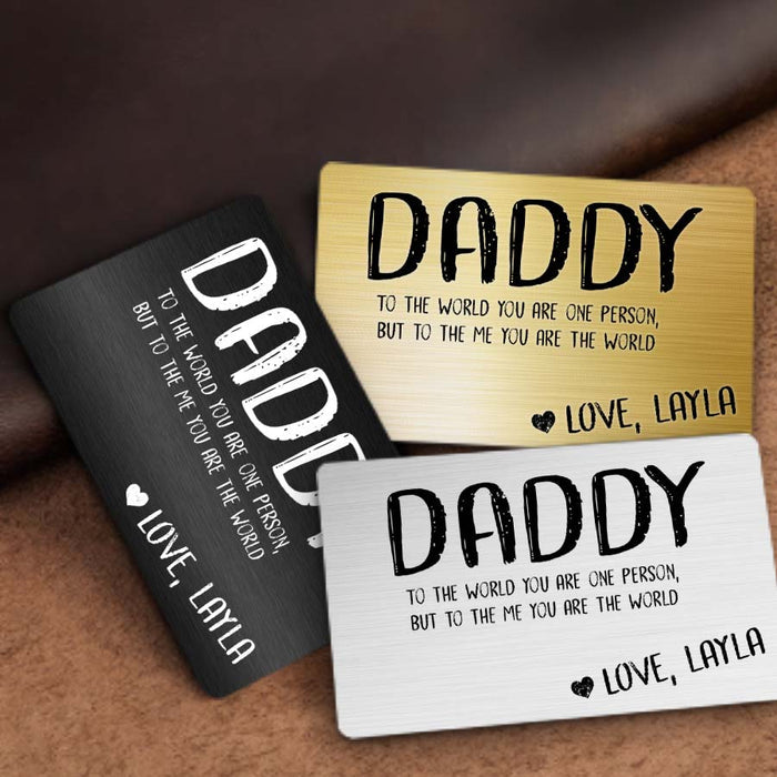 Wallet Card for Dad | 1st Father’s Day Gift