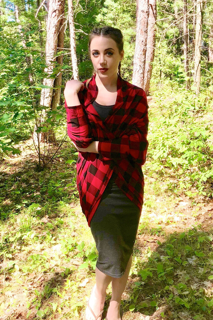 Diane Kroe Travel Cardigan Wrap in Canadiana Bamboo