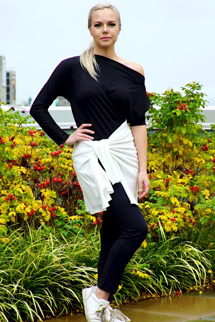 Diane Kroe Travel Cardigan Wrap in Parisienne (Ivory)