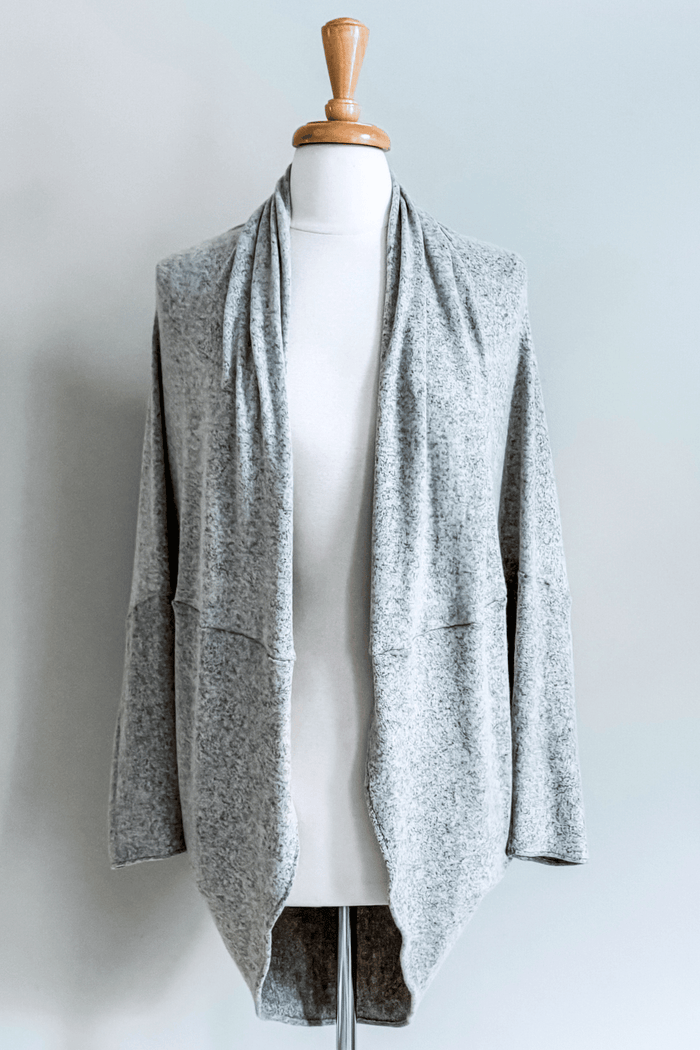 Wanderlust Wrap in Grey Vegan Cashmere from Diane Kroe