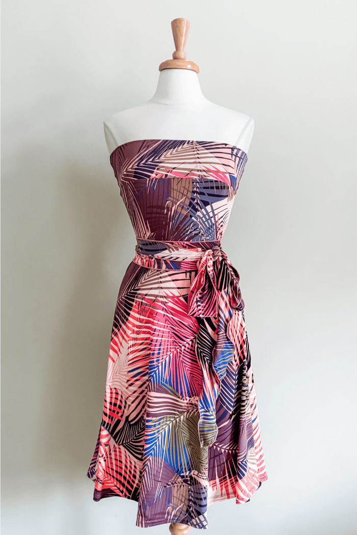 Diane Kroe Wear-Ever Skirt Dress in Sunset Palm