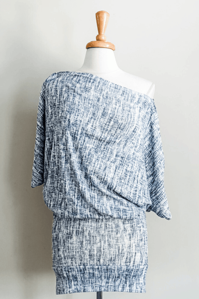 Wear-Ever Skirt Dress in Sky Linen print from Diane Kroe
