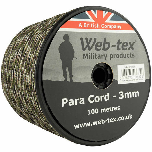 web tex paracord 100m mtp camo