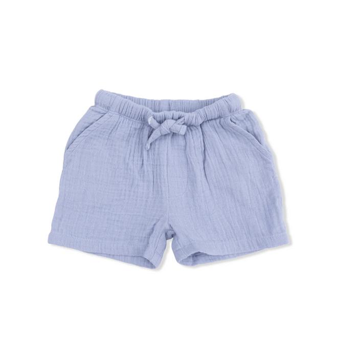 Western Plaid SS Pearl Snap Shirt & Shorts