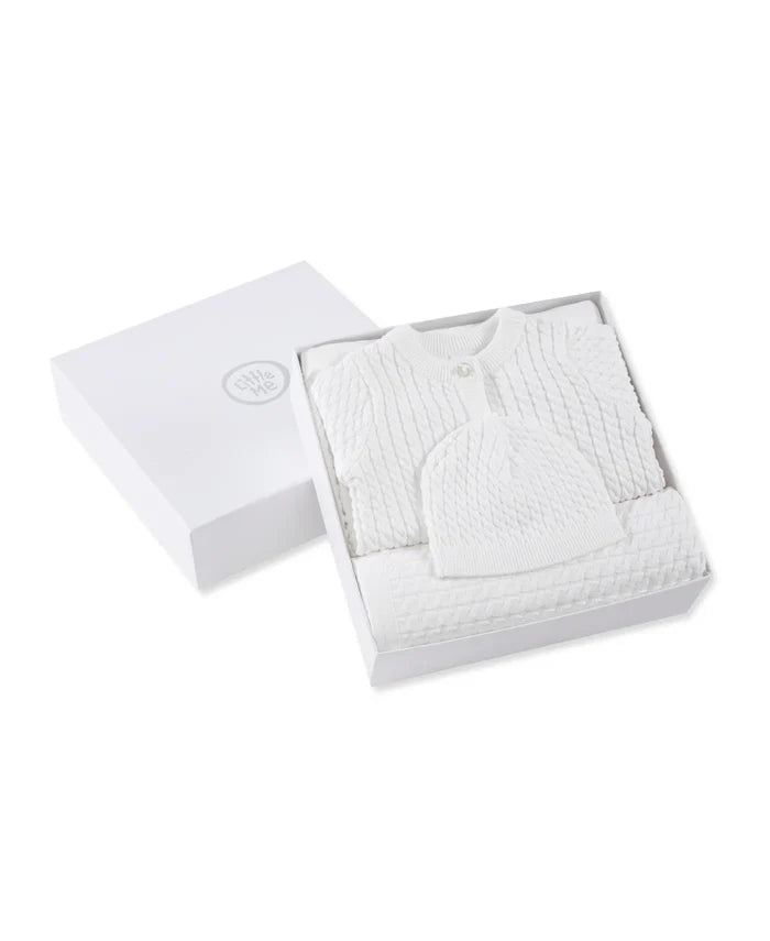 White Cable Sweater Gift Box