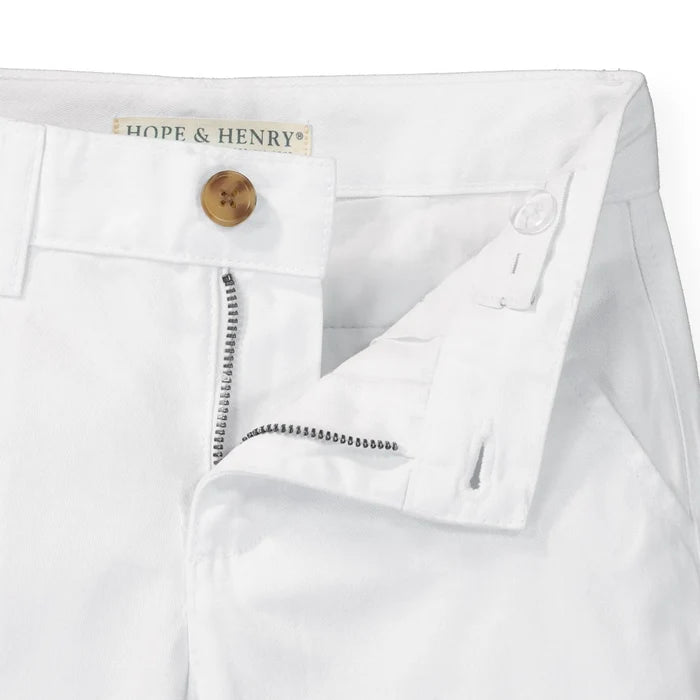 White Chino Short