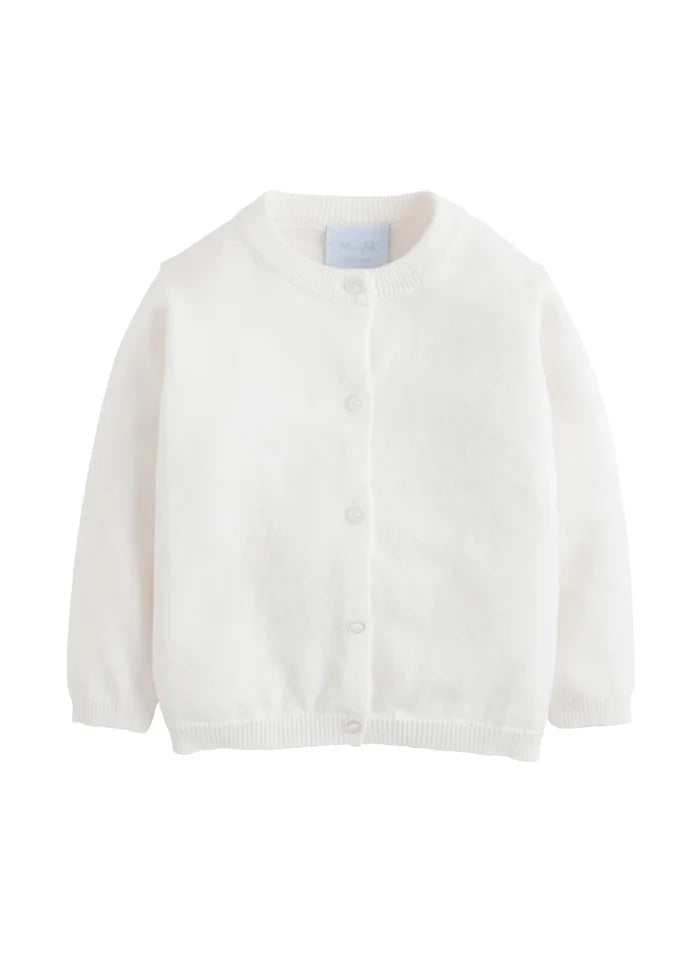White Essential Cardigan