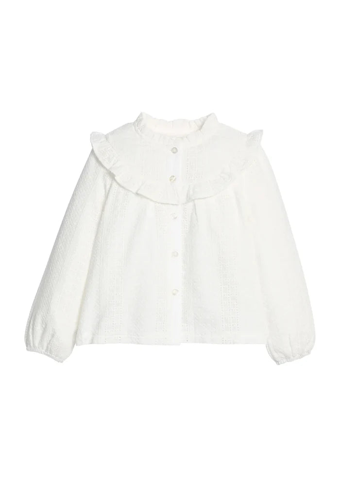 White Eyelet Cintra Top