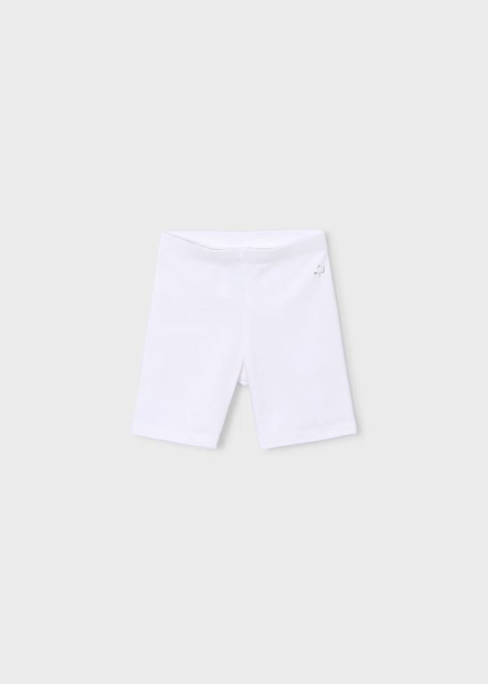 White Hide-ee Bike Shorts
