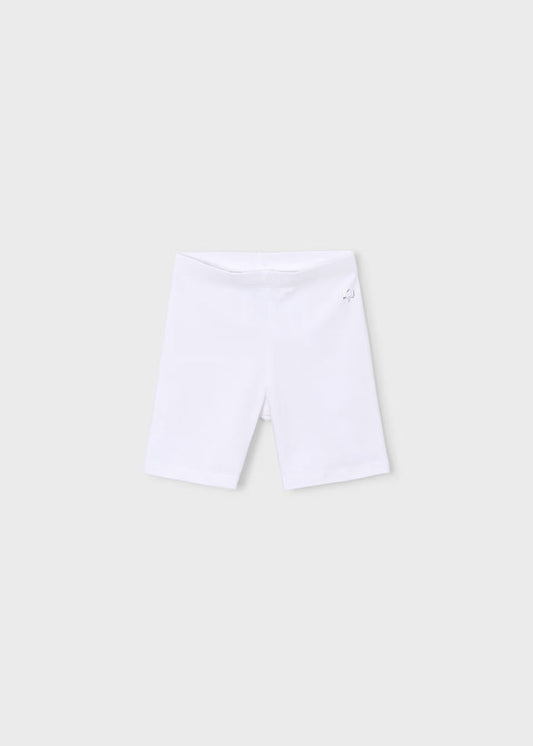 White Hide-ee Bike Shorts
